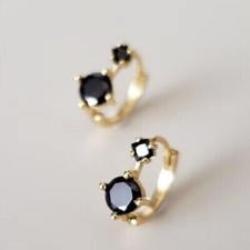 Orecchino taglio tondo onice