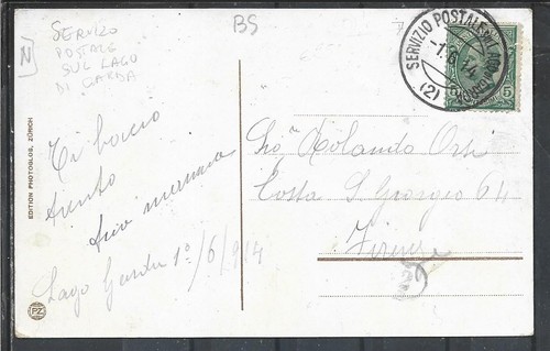 1914 servizio postale sul - 1914,