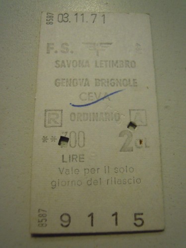 Biglietto del treno cartonato - biglietto,