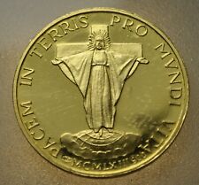 1963  PAPA  Giovanni XXIII   Medaglia   Pacem in Terris   oro   .900 