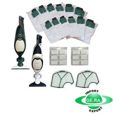 SACCHETTI FOLLETTO VK 140 VK 150 12PZ +12 PROFUMI +2 FILTRO MOTORE SACCHI FILTRI