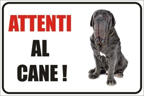 Cartello attenti cane - cartello, targa