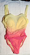 costume intero da bagno LA PERLA pezzo da collezione vintage 80/90 fucsia giallo