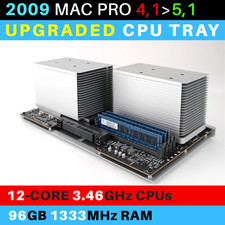 2009  Mac Pro 4,1- 5,1 CPU Tray con 12 core 3,46 GHz Xeon e 96 GB di RAM 