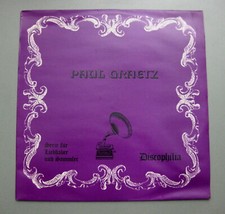 PAUL GRAETZ  Parlophon