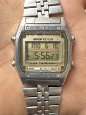 Orologio Sveglia Digitale Cronografo Seiko Sports 100 Vintage Made in Japan. A904-5060