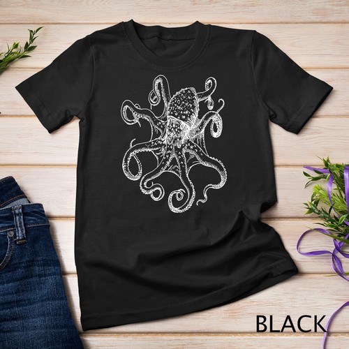 Shirt octopus - octopus, donna