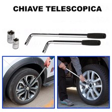 Chiave Telescopica Svita e Avvita Bulloni Ruote Per Auto Macchina 17-19-21-23 MM
