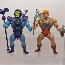 Lotto 9 action figure originali vintage HE-MAN & SKELETOR Motu Masters Of The Universe