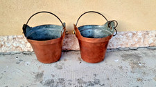 2 ANTICHI SECCHI DI RAME
