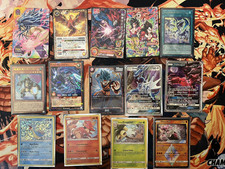 Lotto Carte Promo Miste Pokemon Yu-gi-oh Dragonball Etc. Come Nuove Holo Alt