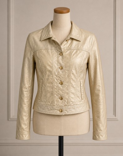 Moschino jeans gold metallic - moschino,
