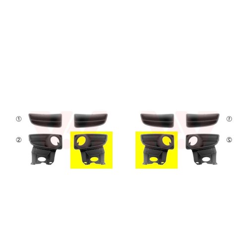 Kit griglia ventilazione