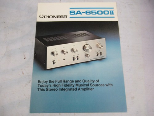 Pioneer 6500 amplifier - pioneer, sa-6500