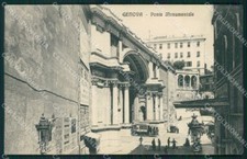 Genova Città Ponte Monumentale Tram cartolina QZ5815
