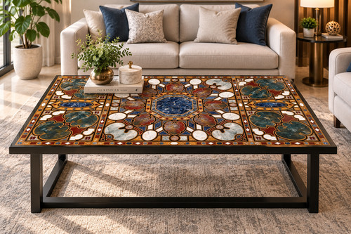 Tavolo mosaico floreale - mosaico,