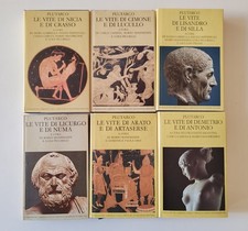 PLUTARCO - Vite Parallele Mondadori Valla 1983-1993 6 Volumi