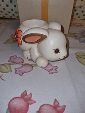 Thun Coniglio Porta Tealight Fiore Arancione Narciso Pasqua con scatola 