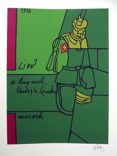 Valerio adami serigrafia - serigrafia, a