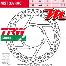Disque de frein Avant TRW