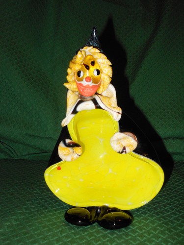 Pagliaccio svuotatasche murano - svuotatasche,