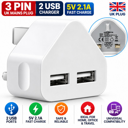 Adattatore doppia spina usb - adattatore,