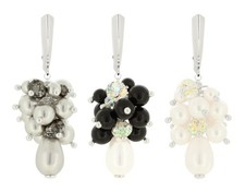 Orecchini in argento sterling realizzati con 5810, 5821 perle e 5040...