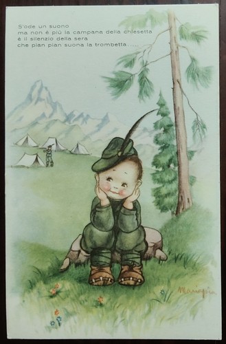 Cartolina illustrata bambini - cartolina,