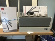 Ibico IBIMATIC rilegatrice manuale per punzoni e pettine in metallo resistente funzionante