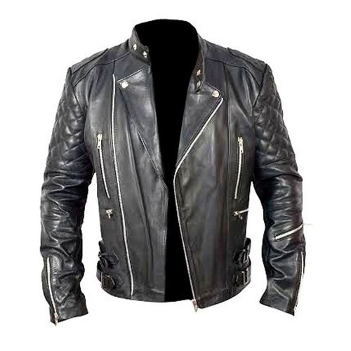 Giacca pelle uomo slim fit - pelle,