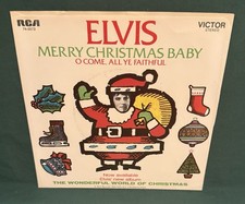 Elvis Presley RCA 74-0572 Merry Christmas Baby PROMO 45 W/ Sleeve NM