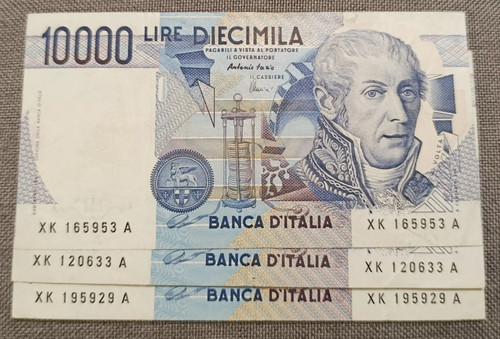 10000 lire volta serie - lire,