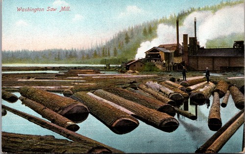 Cartolina washington saw mill - cartolina,