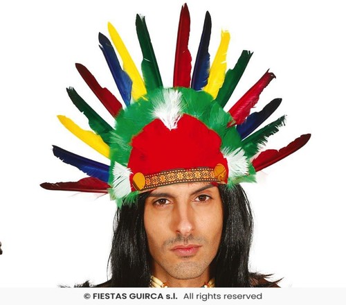 Copricapo piume capo indiano - capo,