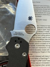 Spyderco Paramilitary 2 CPM S45VN  G10 Custom Backspacer Carbon Fiber