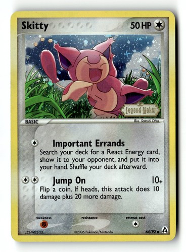 Pokemon card skitty reverse - card,