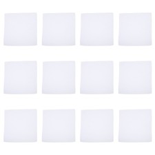  12 Pcs Bandane Bianche Cotone