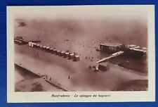 MANFREDONIA SPIAGGIA E CABINE 1900 CARTOLINA NON VIAGGIATA