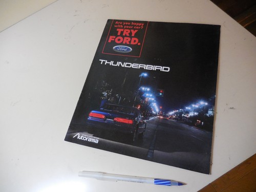 Ford thunderbird brochure - thunderbird,