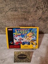  SNES Super Nintendo Street Racer con scatola originale e istruzioni + poster euro