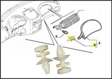 2 MOLLE SPORTELLO AIRBAG ALFA ROMEO 147 156 GT MOLLETTE GANCI SPORTELLINO