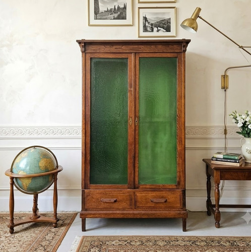 Vetrina libreria rovere di - vetrina,