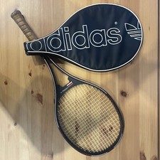 RACCHETTA DA TENNIS ADIDAS VINTAGE, RETRÒ, ANNI '70 DA COLLEZIONE, CON CUSTODIA