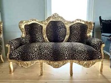 Divano salotto stile barocco Settee per festa in casa - stampa leopardata