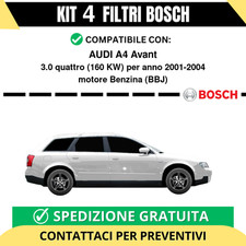 KIT BOSCH 4 Filtri tagliando