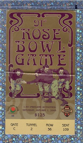 Rose bowl ticket - rose,