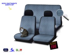 Coprisedili per Vecchia per  Panda 141 A Classic in tessuto originale set cotone