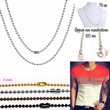 Collana catena pallini