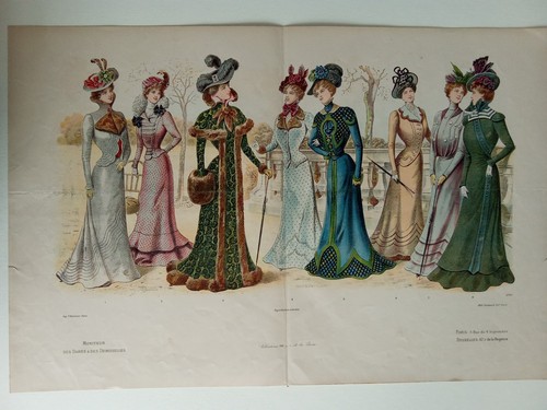 Stampa antica moda 1900 - moda,
