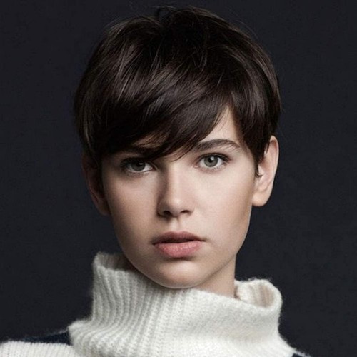 Parrucca donna marrone